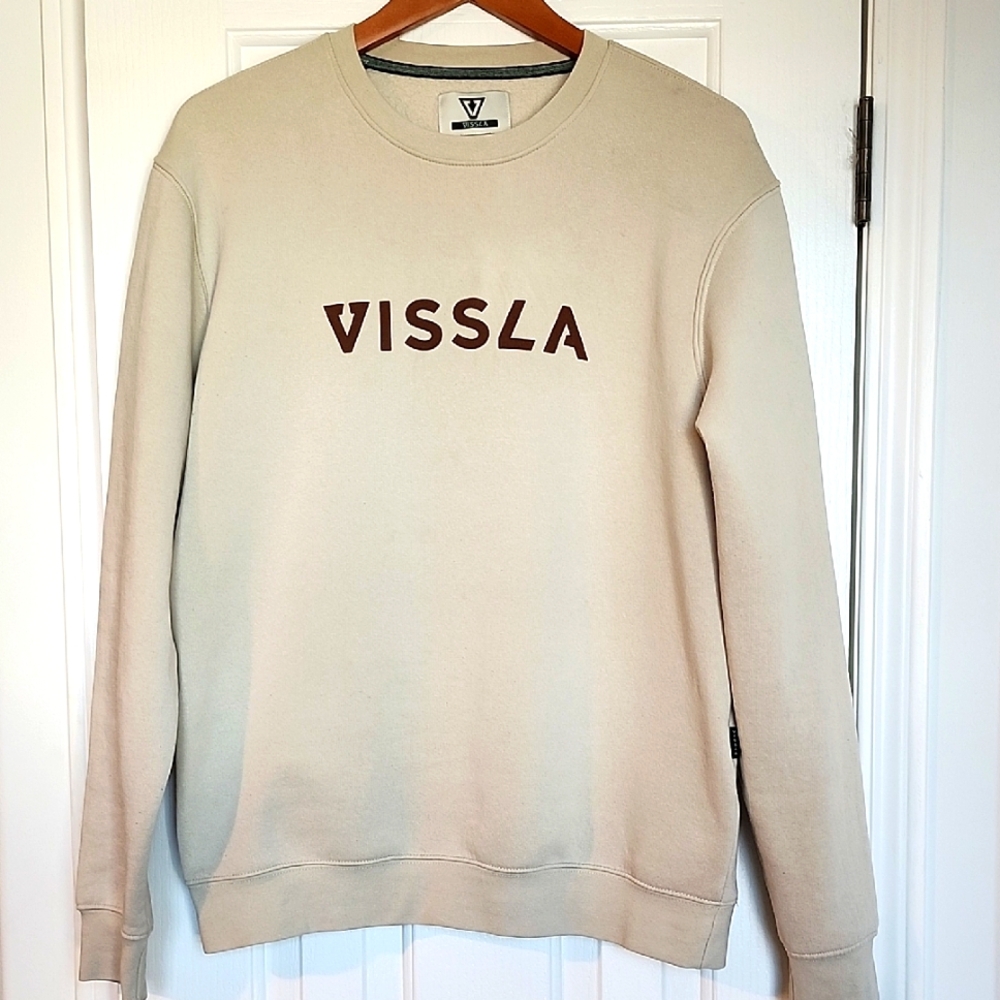 VISSLA Cream Crewneck Sweater
